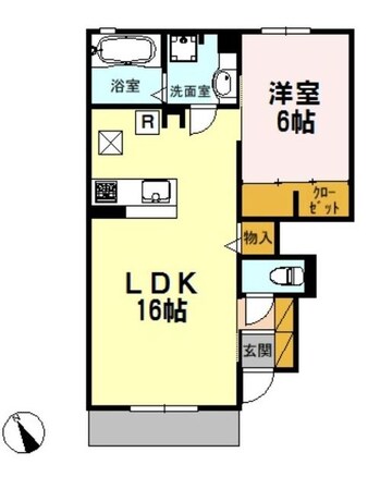 北野翠亭Iの物件間取画像